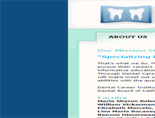 Tablet Screenshot of dentalcareerinstitute.com